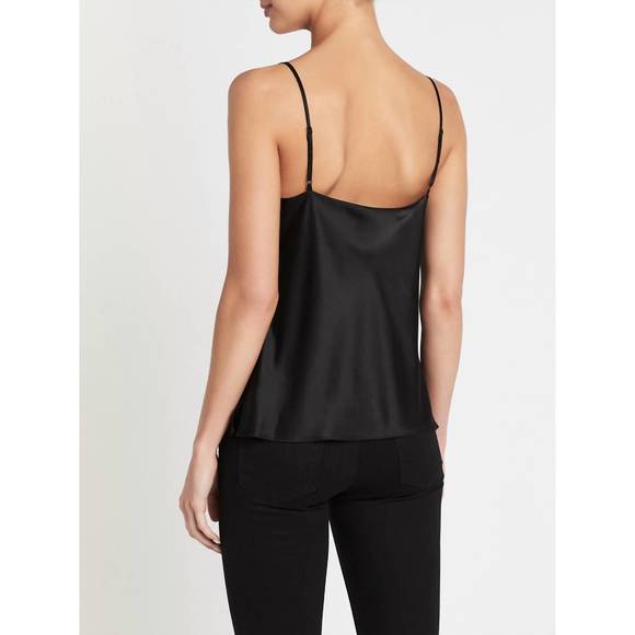 NEW L'AGENCE kay cowl tank in black - Picture 4 of 4